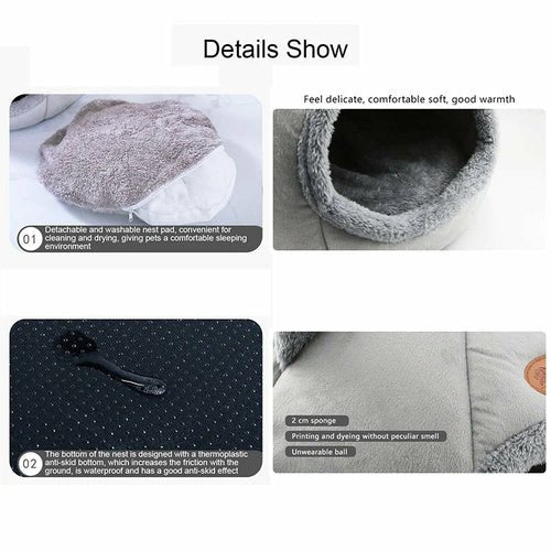 Cozy 2 - In - 1 Pet House Bed - Canyon Pet Supplies'