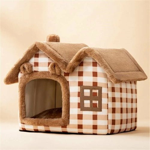 Removable Roof Plush Pet House - Canyon Pet Supplies'