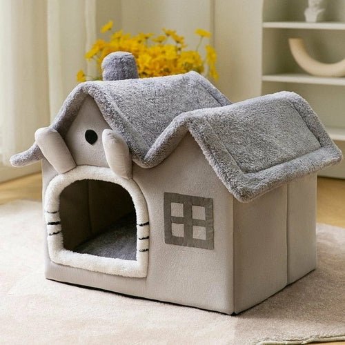Removable Roof Plush Pet House - Canyon Pet Supplies'