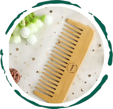 All - Natural Bamboo Hair Comb - Canyon Pet Supplies'