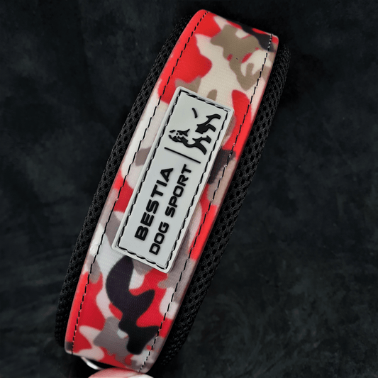 BESTIA DOG SPORT COLLAR RED CAMO - Canyon Pet Supplies'