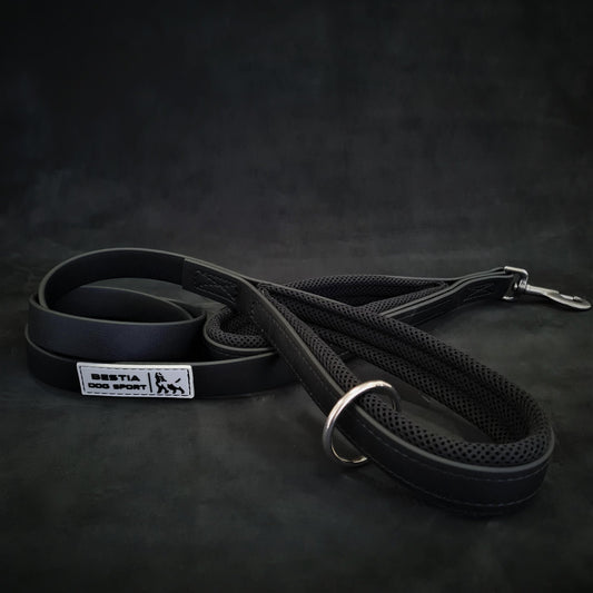 BESTIA DOG SPORT dual handle leash black - Canyon Pet Supplies'
