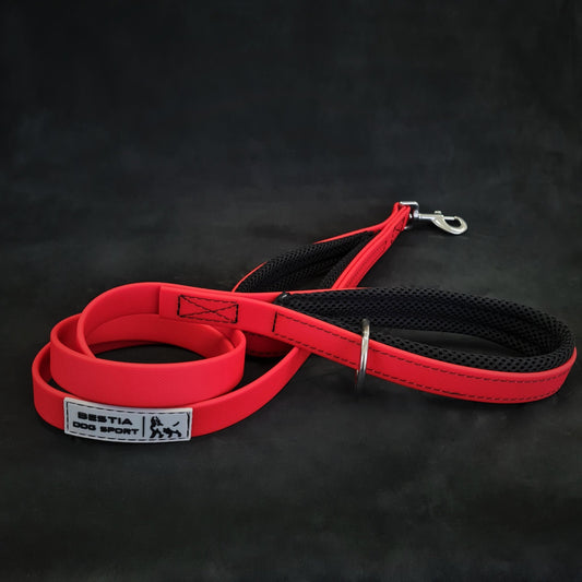 BESTIA DOG SPORT dual handle leash Red - Canyon Pet Supplies'