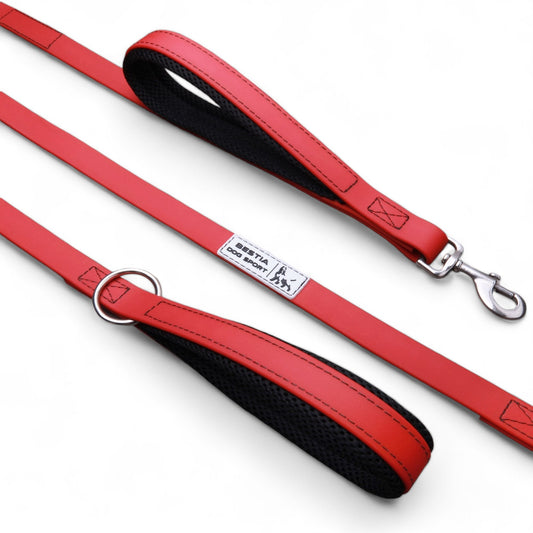 BESTIA DOG SPORT dual handle leash Red - Canyon Pet Supplies'
