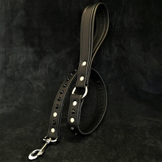 Black studded leash - Canyon Pet Supplies