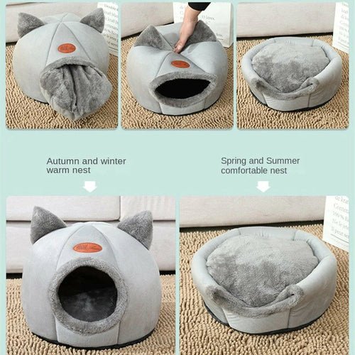 Cozy 2 - In - 1 Pet House Bed - Canyon Pet Supplies'