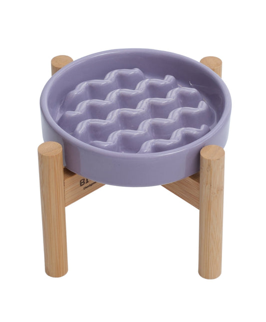 [Macaroni] Slow Feeder Dog Bowls - Yellow / Frozen Blue / Purple - Canyon Pet Supplies'