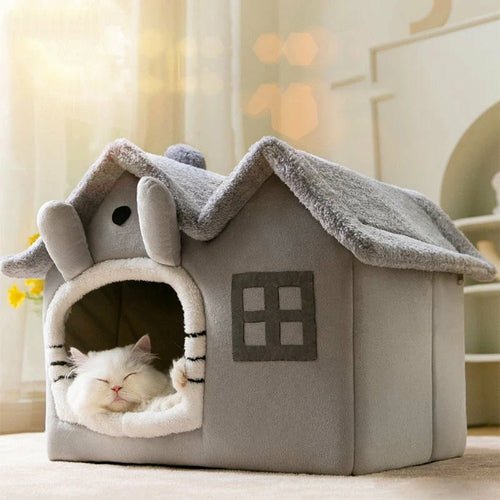Removable Roof Plush Pet House - Canyon Pet Supplies'