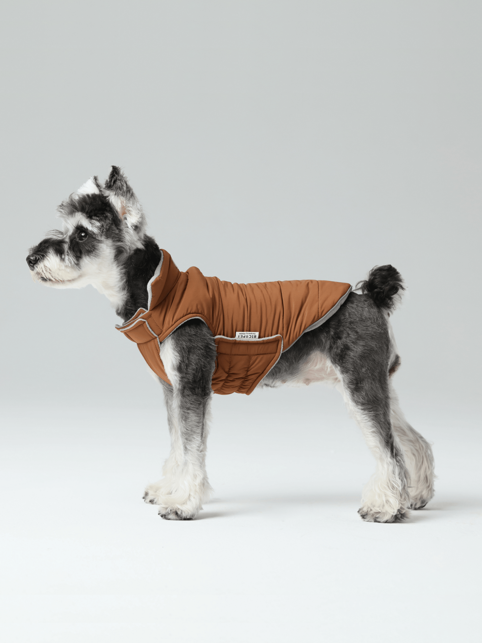 Reversible Dog Vest Jacket - Orange Grey - Canyon Pet Supplies