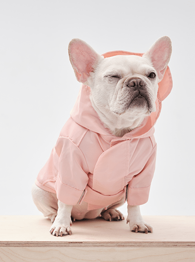 Tribeca adjustable velcro raincoat - Light Pink - Canyon Pet Supplies'